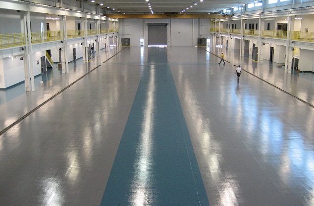 stonclad gs flooring in helicopter hangar